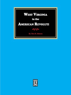 cover image of West Virginia in the American Revolution
